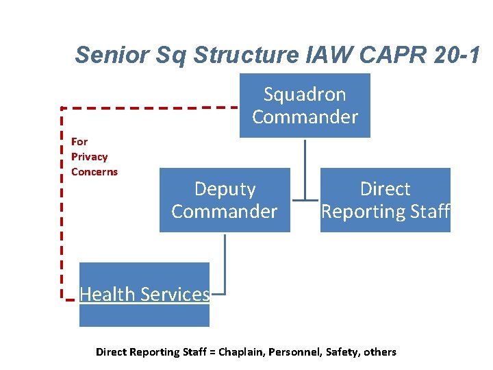 Senior Sq Structure IAW CAPR 20 -1 Squadron Commander For Privacy Concerns Deputy Commander