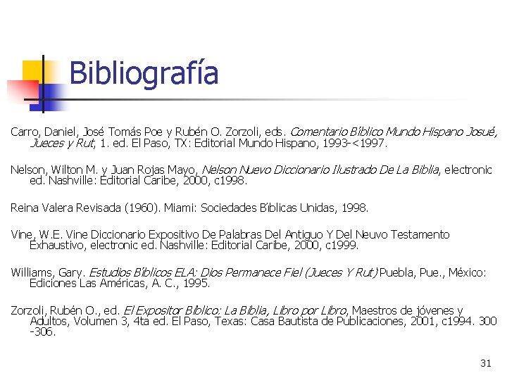 Bibliografía Carro, Daniel, Jose Toma s Poe y Rube n O. Zorzoli, eds. Comentario
