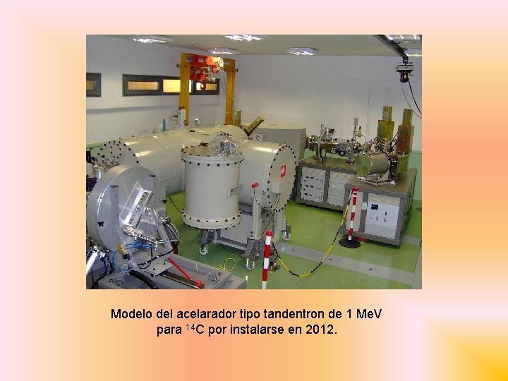 Modelo del acelarador tipo tandentron de 1 Me. V para 14 C por instalarse