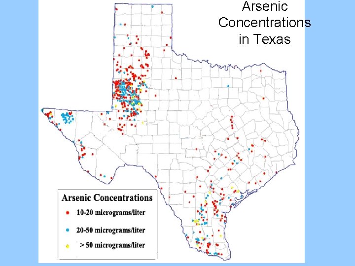 Arsenic Concentrations in Texas 