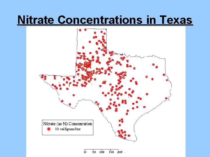 Nitrate Concentrations in Texas 