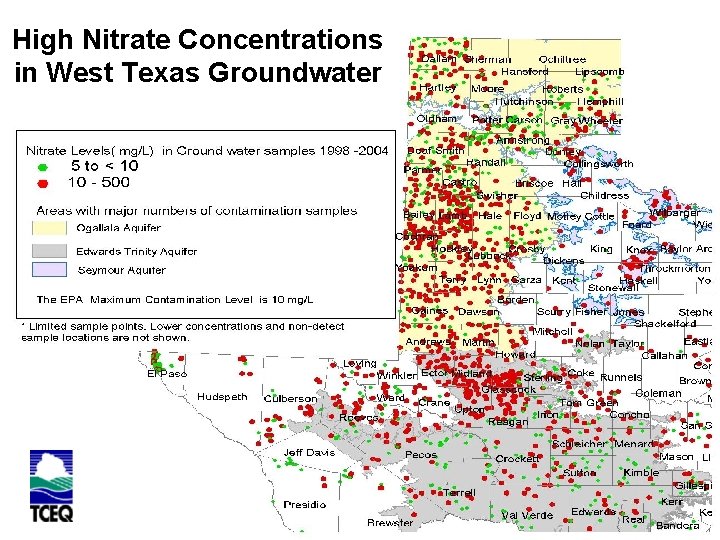 High Nitrate Concentrations in West Texas Groundwater 