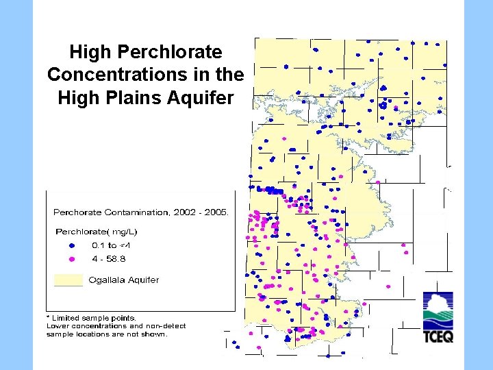 High Perchlorate Concentrations in the High Plains Aquifer 