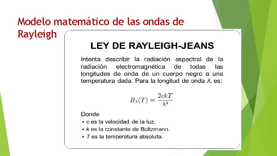 Modelo matemático de las ondas de Rayleigh 