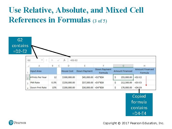 Use Relative, Absolute, and Mixed Cell References in Formulas (3 of 5) G 2