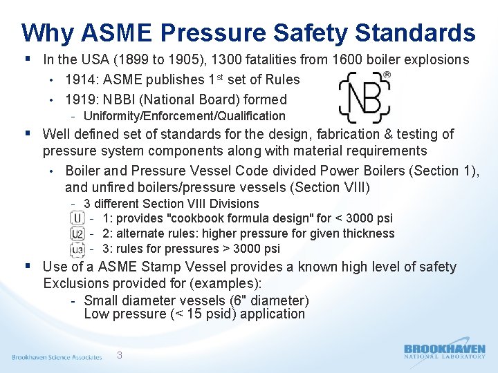 Why ASME Pressure Safety Standards § In the USA (1899 to 1905), 1300 fatalities