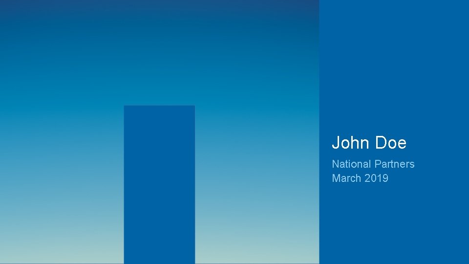 John Doe National Partners March 2019 