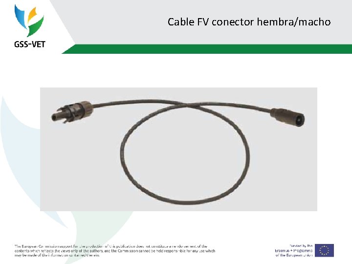 Cable FV conector hembra/macho 