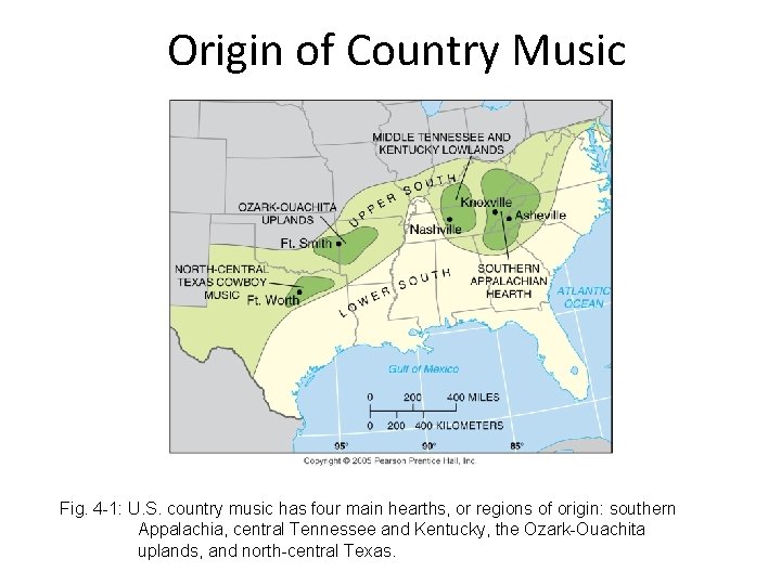 Origin of Country Music Fig. 4 -1: U. S. country music has four main