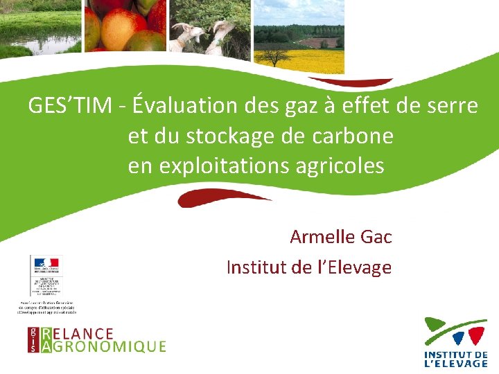 GES’TIM - Évaluation des gaz à effet de serre et du stockage de carbone