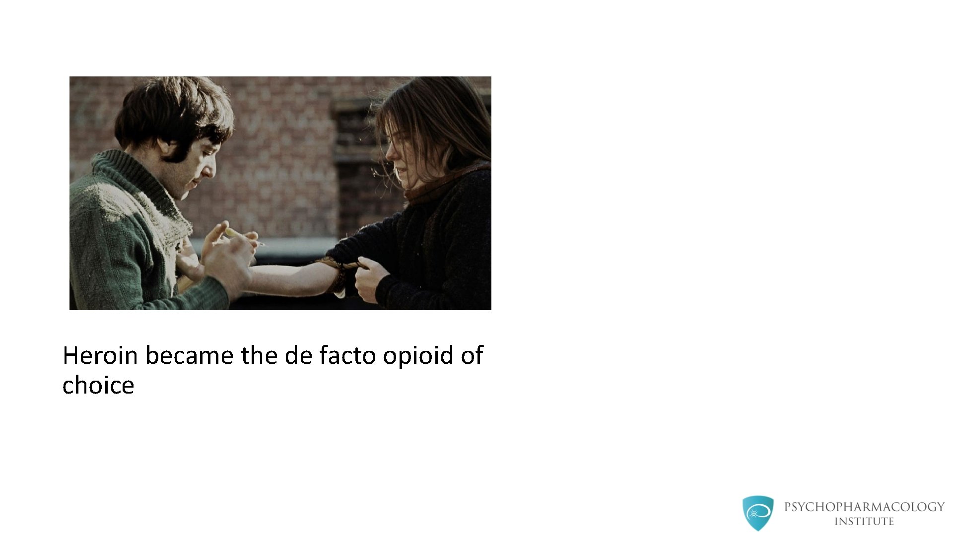 Heroin became the de facto opioid of choice 