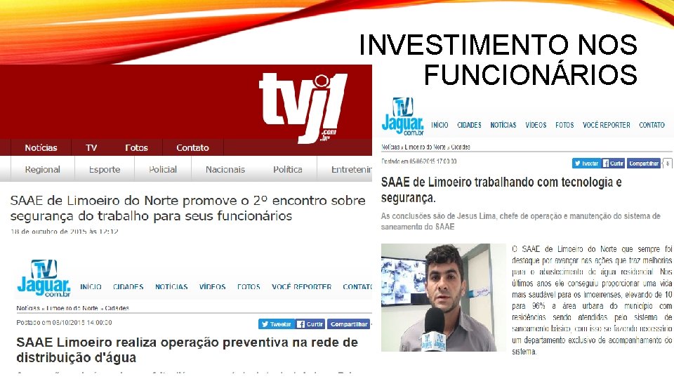 INVESTIMENTO NOS FUNCIONÁRIOS 