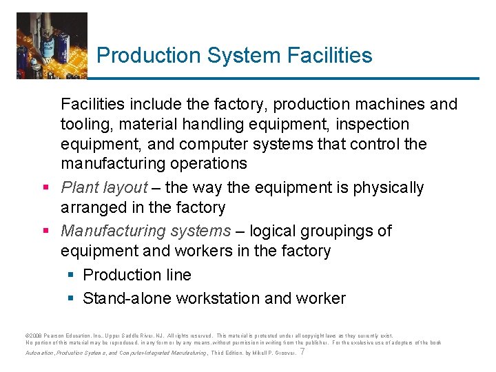 Ch 1 Introduction Sections 1 Production Systems 2