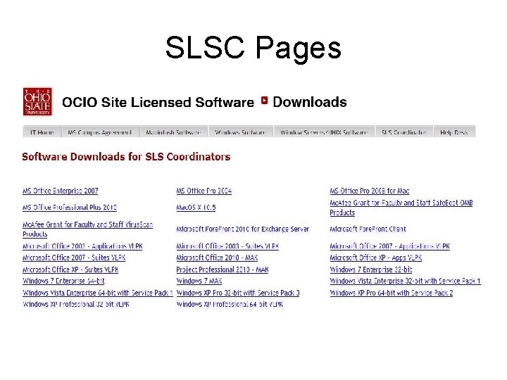 SLSC Pages 