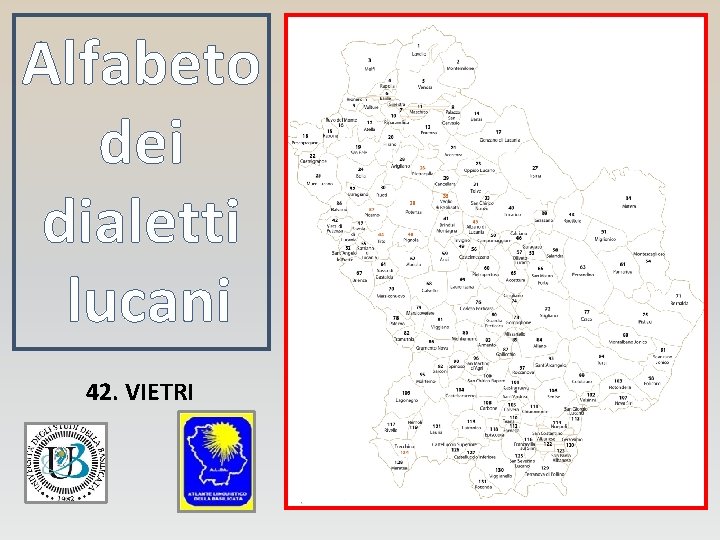 Alfabeto dei dialetti lucani 42. VIETRI 