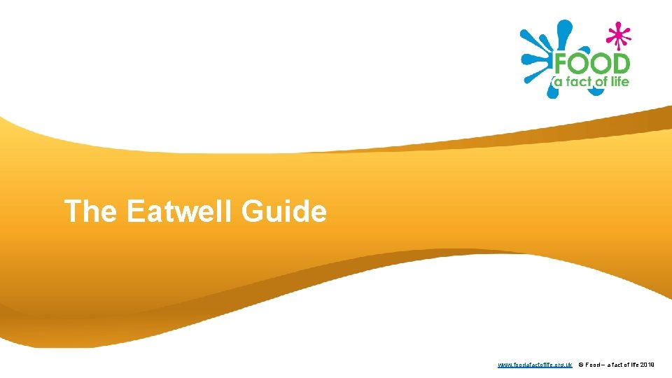 The Eatwell Guide www. foodafactoflife. org. uk © Food – a fact of life