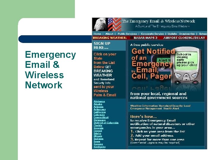 Emergency Email & Wireless Network 