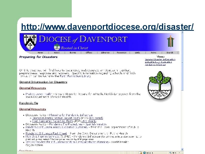 http: //www. davenportdiocese. org/disaster/ 