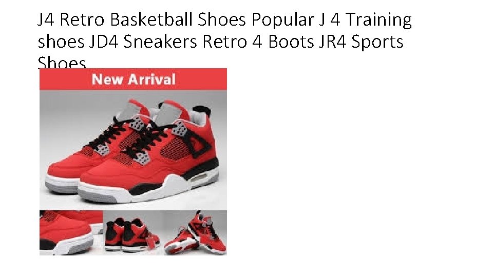 J 4 Retro Basketball Shoes Popular J 4 Training shoes JD 4 Sneakers Retro