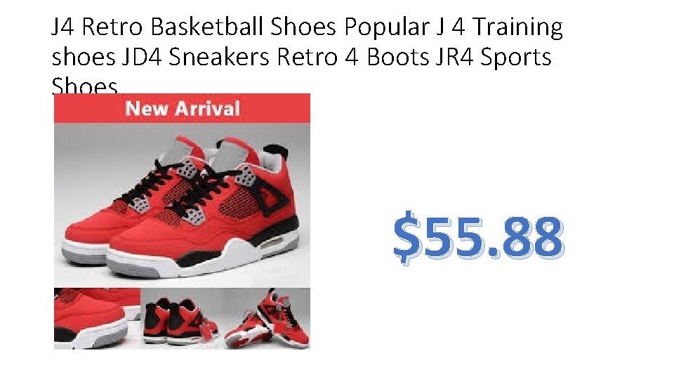 J 4 Retro Basketball Shoes Popular J 4 Training shoes JD 4 Sneakers Retro