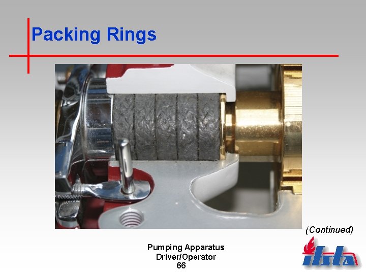 Packing Rings (Continued) Pumping Apparatus Driver/Operator 66 
