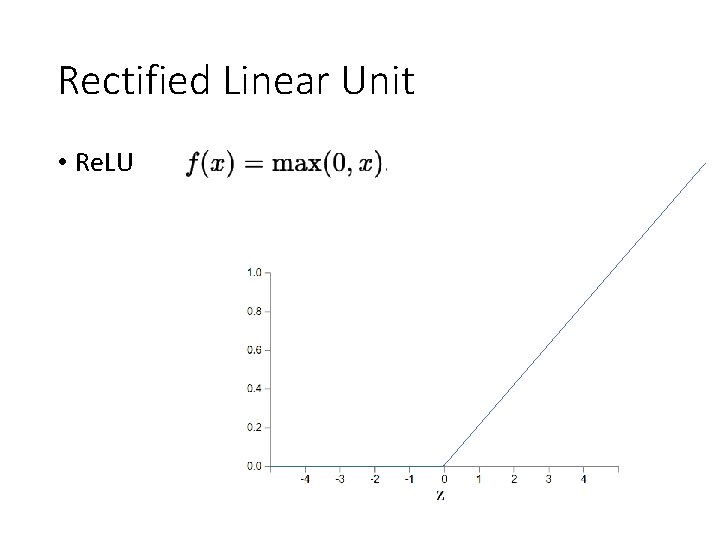 Rectified Linear Unit • Re. LU 