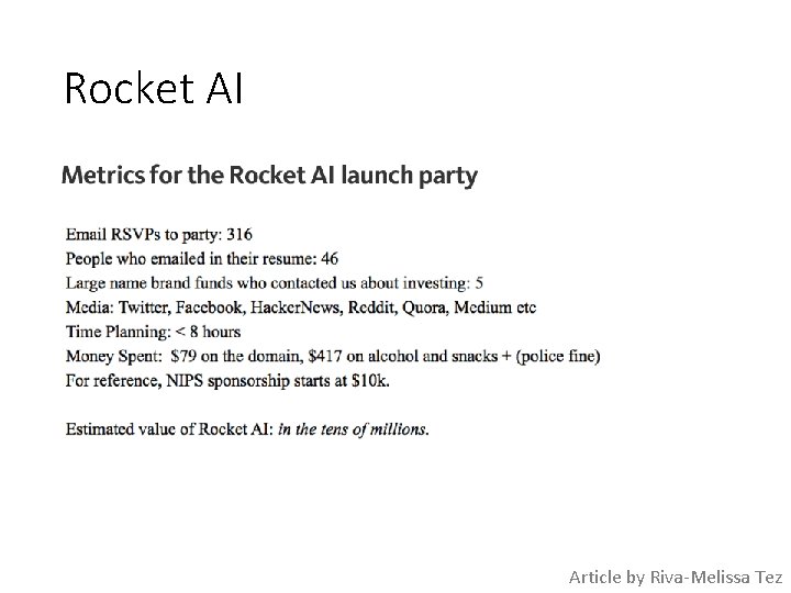 Rocket AI Article by Riva-Melissa Tez 