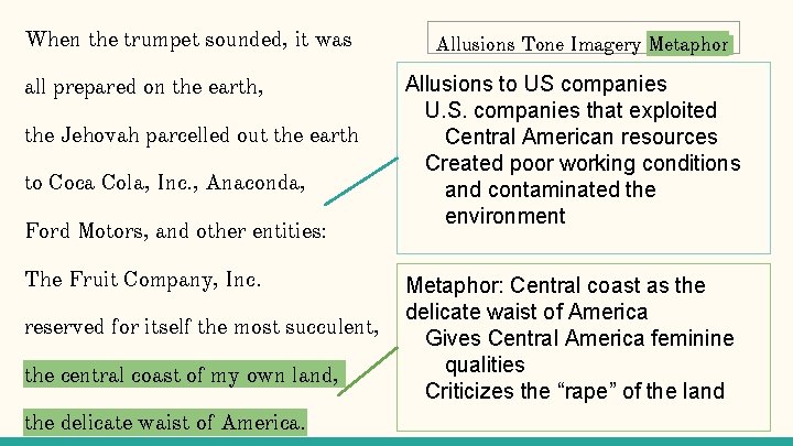 When the trumpet sounded, it was all prepared on the earth, the Jehovah parcelled