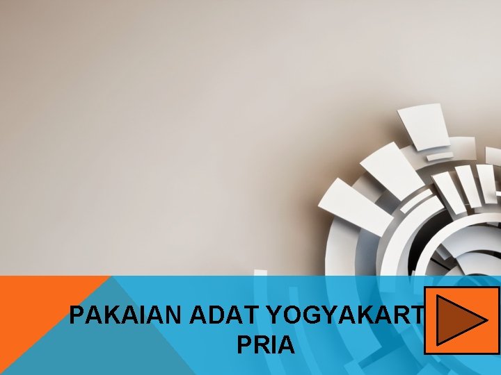 PAKAIAN ADAT YOGYAKARTA PRIA 