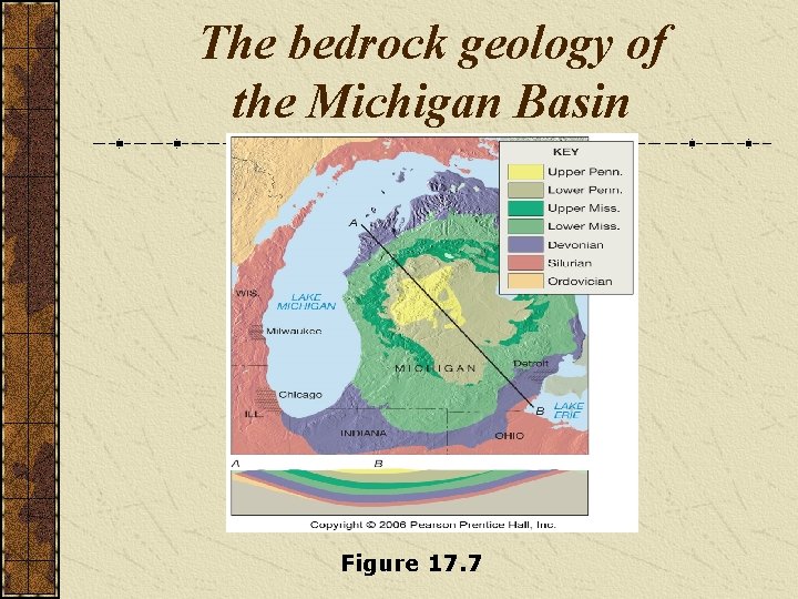 The bedrock geology of the Michigan Basin Figure 17. 7 