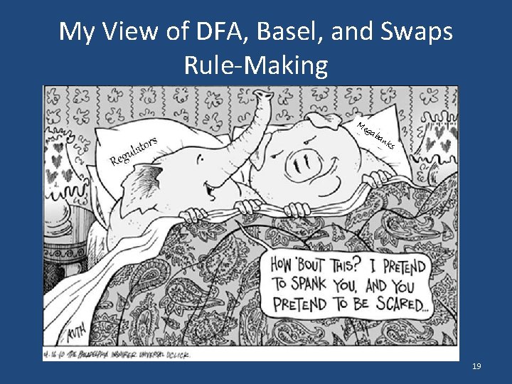 My View of DFA, Basel, and Swaps Rule-Making M eg ab an ks 19