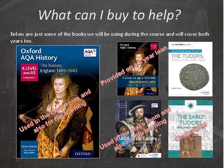 What can I buy to help? Below are just some of the books we