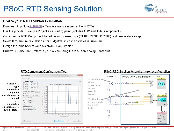 PSo. C RTD Sensing Solution Create your RTD solution in minutes Download App Note
