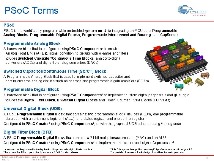 PSo. C Terms PSo. C is the world’s only programmable embedded system-on-chip integrating an