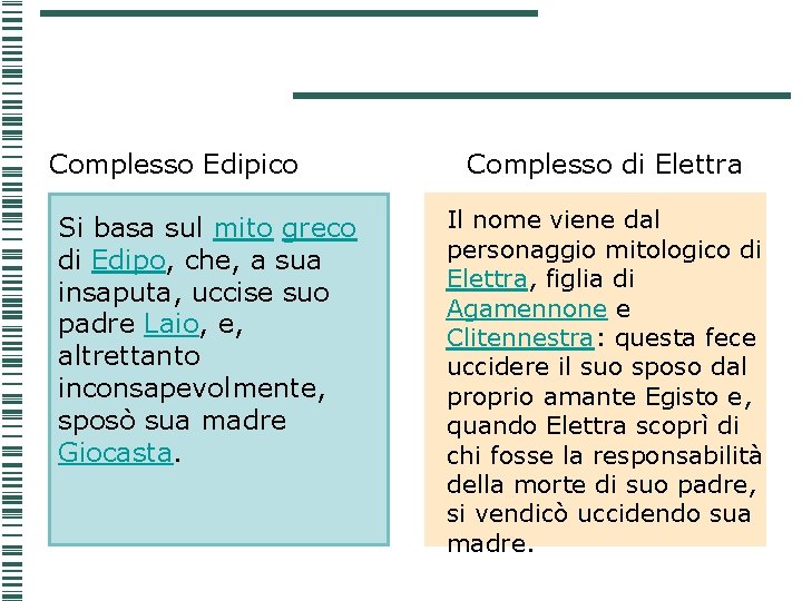 Complesso Edipico Si basa sul mito greco di Edipo, che, a sua insaputa, uccise Complesso Edipico Si basa sul mito greco di Edipo, che, a sua insaputa, uccise