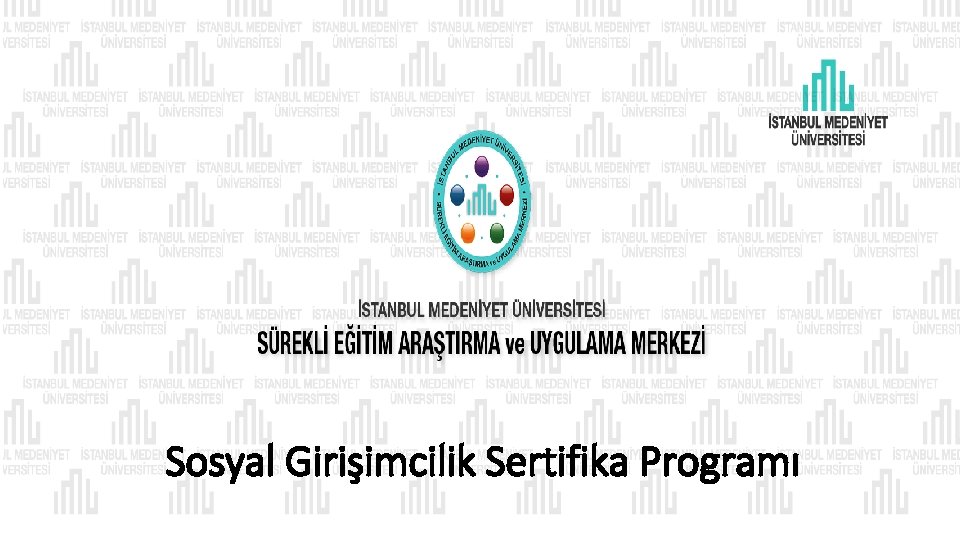 Sosyal Girişimcilik Sertifika Programı 