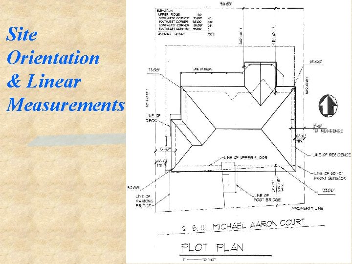 Site Orientation & Linear Measurements 