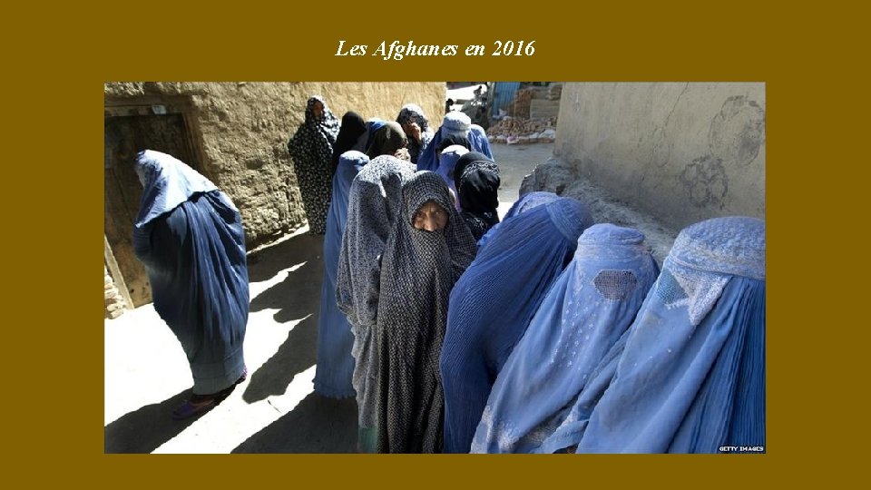 Les Afghanes en 2016 