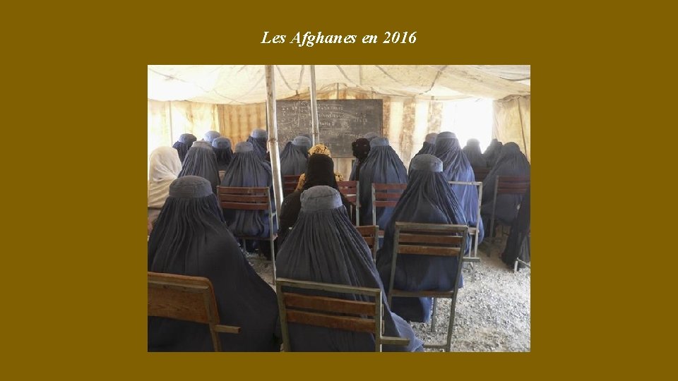 Les Afghanes en 2016 