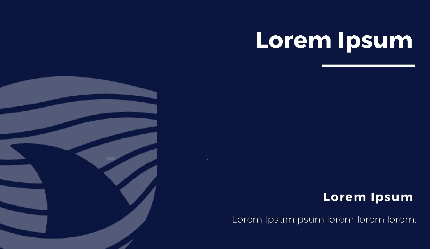 Lorem Ipsum USCB 5 Lorem Ipsumipsum lorem. 