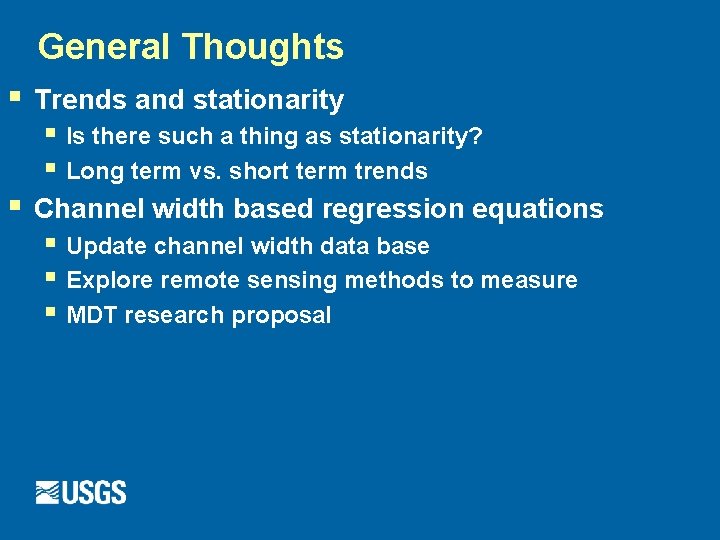 General Thoughts § Trends and stationarity § Is there such a thing as stationarity?