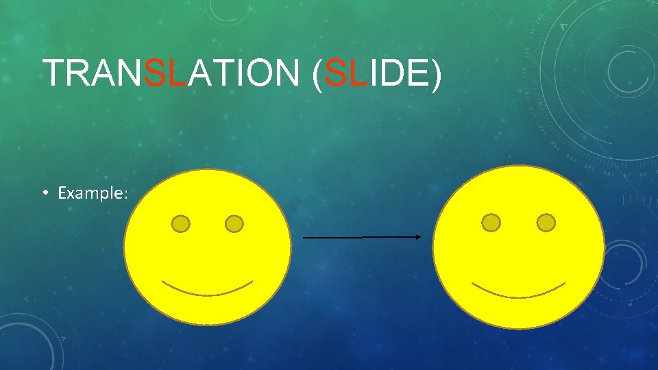 TRANSLATION (SLIDE) • Example: 
