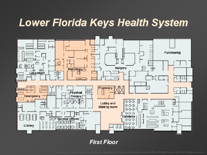 Lower Florida Keys Health System First Floor To Accompany Krajewski & Ritzman Operations Management: