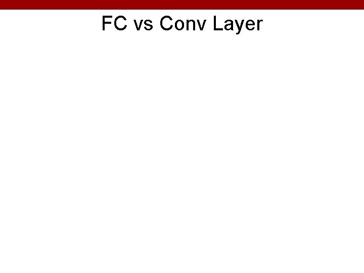 FC vs Conv Layer 41 