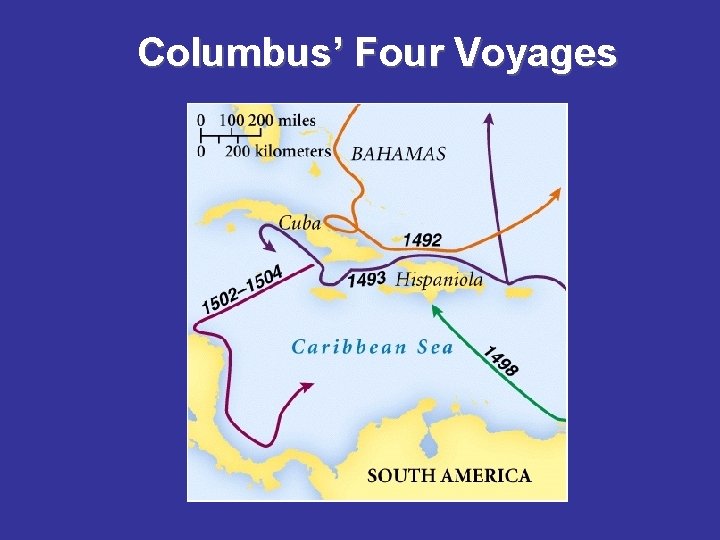 Columbus’ Four Voyages 