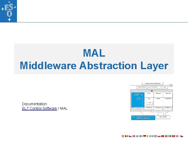 MAL Middleware Abstraction Layer Documentation: ELT Control Software / MAL 