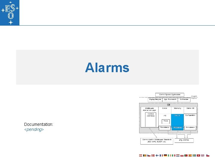 Alarms Documentation: <pending> 