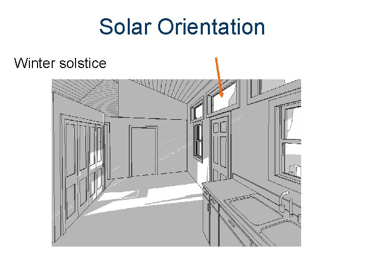 Solar Orientation Winter solstice 