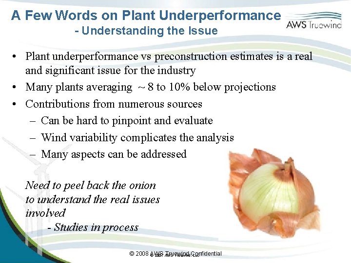 A Few Words on Plant Underperformance - Understanding the Issue • Plant underperformance vs