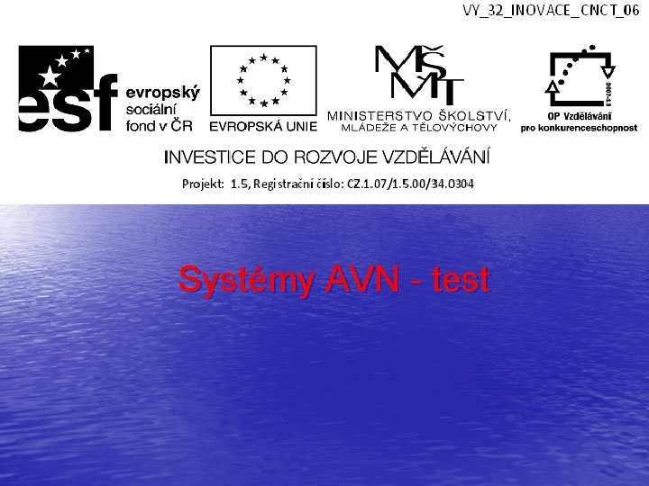 Systémy AVN - test 